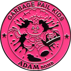 KOOL Pink SIMKO Adam Bomb TOPPS Officially Licensed Adam Bomb GPK Nation Challenge Coin Garbage Pail Kids