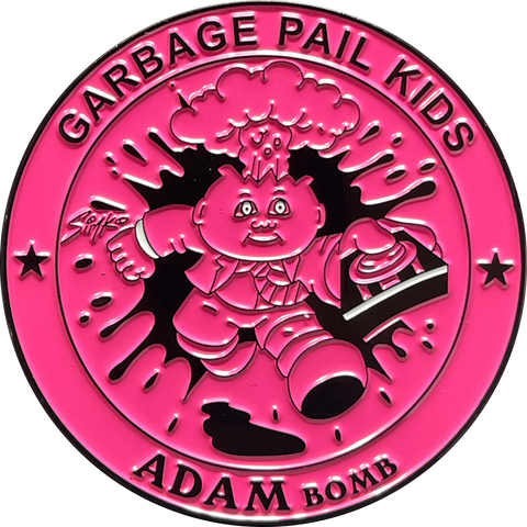 KOOL Pink SIMKO Adam Bomb TOPPS Officially Licensed Adam Bomb GPK Nation Challenge Coin Garbage Pail Kids