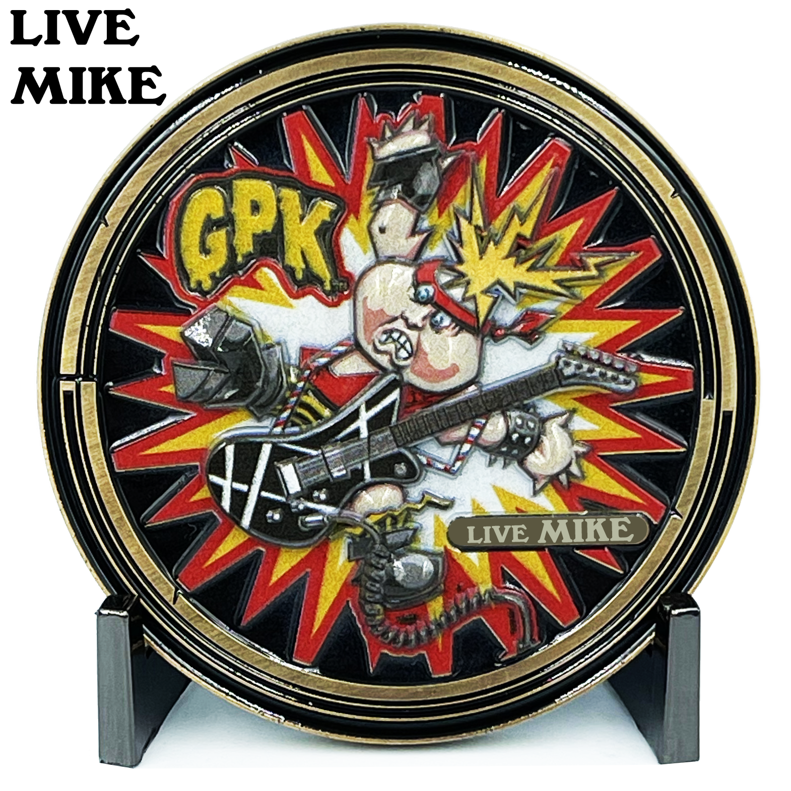 Live Mike Officially Licensed Topps Garbage Pail Kids Challenge Coin Limited Edition of 100 GPK Nation