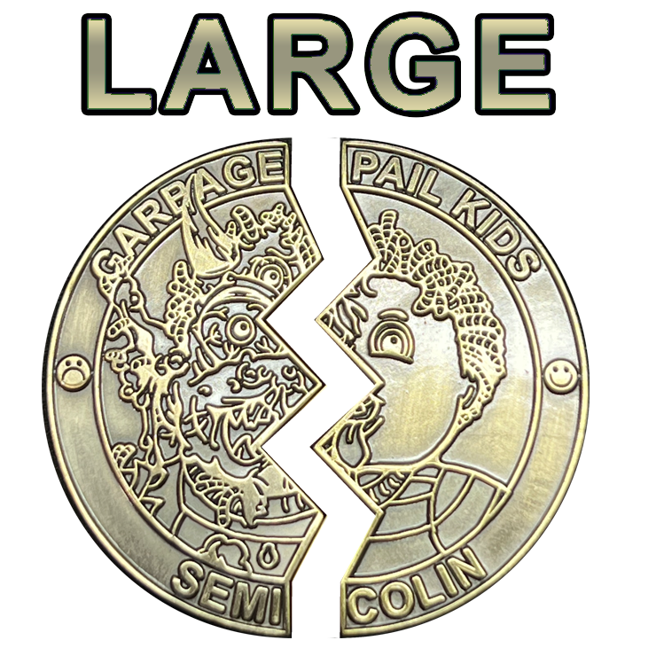 ***LARGE*** Naked no Color Bronze plated Proof Semi Colin 2 Coin set with free hard case
