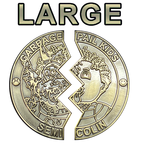 ***LARGE*** Naked no Color Bronze plated Proof Semi Colin 2 Coin set with free hard case