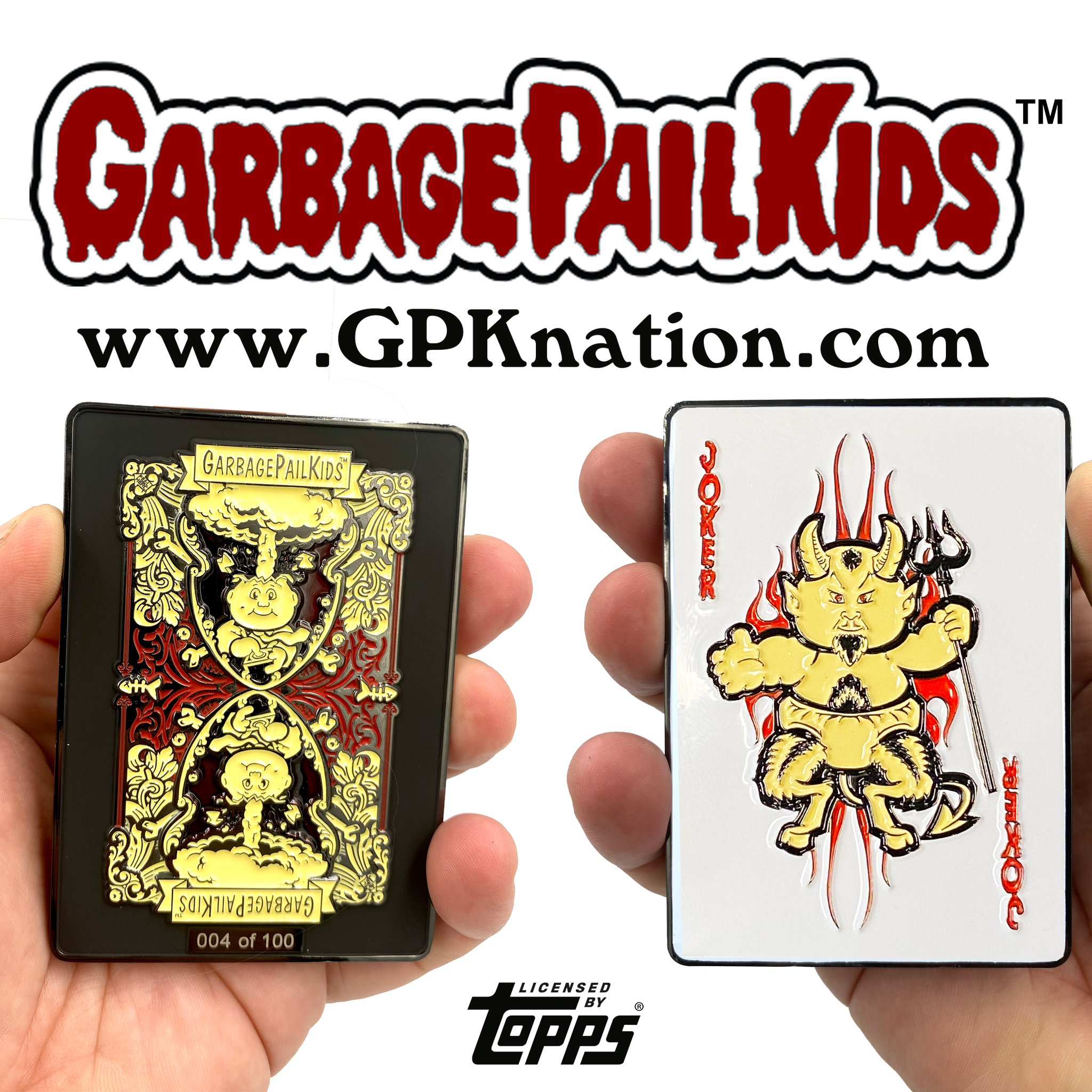 Luke Warm GPK Challenge Coin Officially Licensed Topps Garbage Pail Kids Playing Cards Challenge Coin