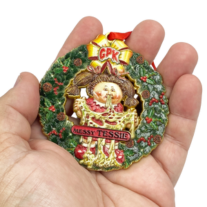 Messy Tessie Christmas Ornament Officially Licensed Topps Garbage Pail Kids GPK 35th Anniversary