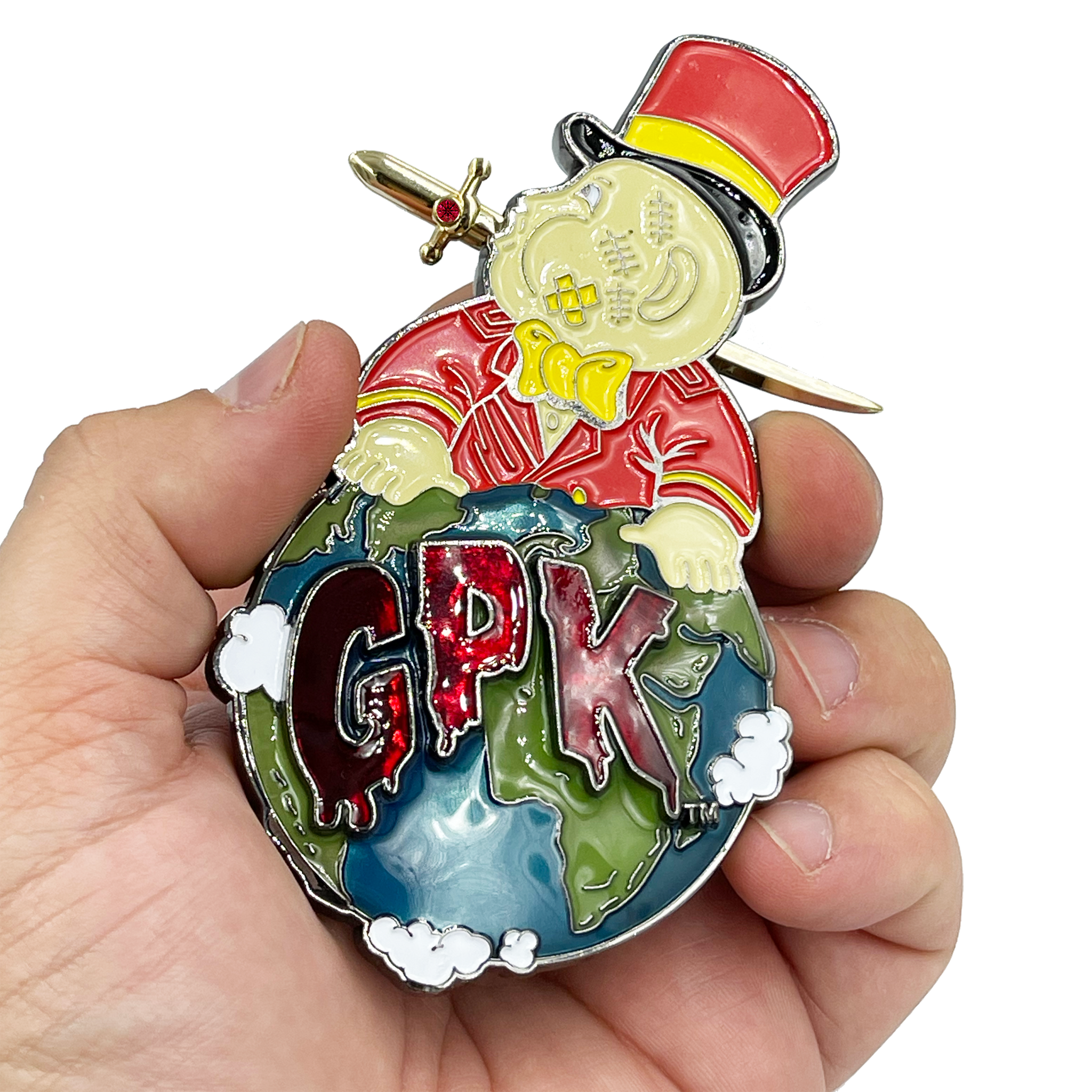 MICK DAGGER Coin Medallion with removable sword Officially Licensed by Topps GPK Garbage Pail Kids