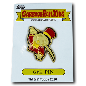 Gold variation Mick Dagger GPK Pin Officially Licensed Topps Garbage Pail Kids