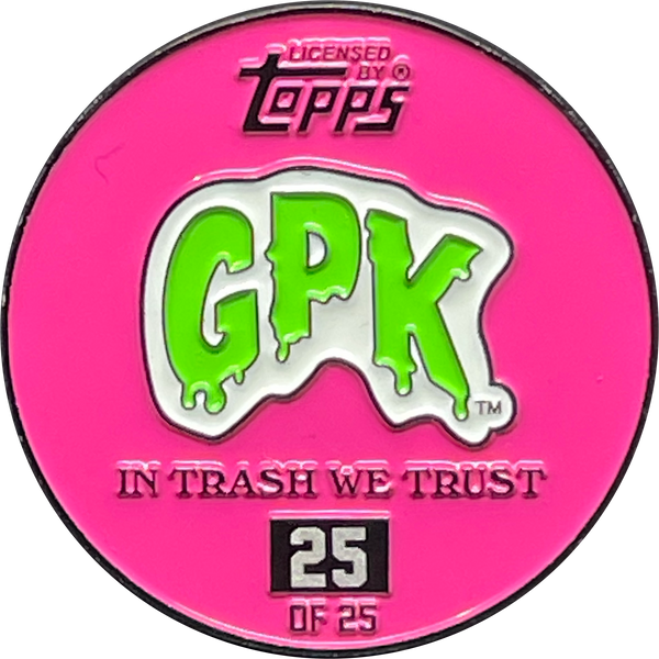 Pink & Green Micro-Mini 1.5 inch SIMKO Adam Bomb TOPPS Officially Licensed Adam Bomb GPK Nation Challenge Coin Garbage Pail Kids