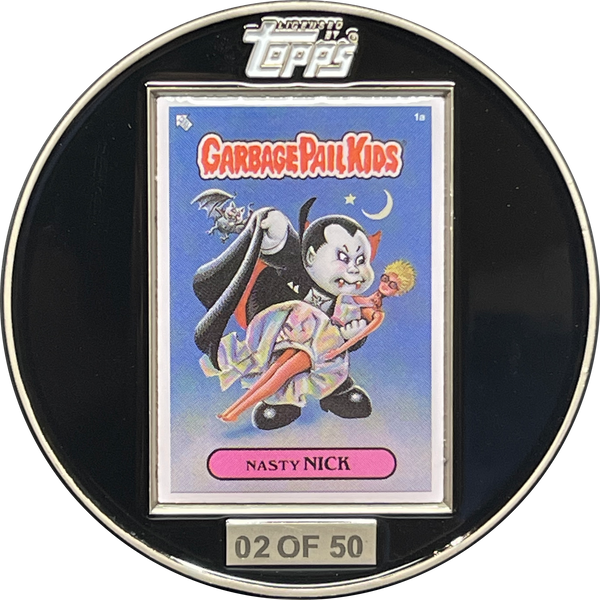 Nasty Nick Challenge Coin with Mini Card inset on back only 50 made GPK-DD-009