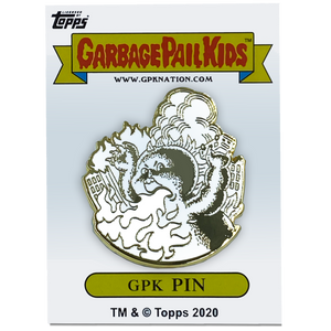 GPK-BB-007 FRYIN' RYAN / CHARRED CHAD Topps Officially Licensed Neil Camera Artist Collaboration GPK Pin Garbage Pail Kids
