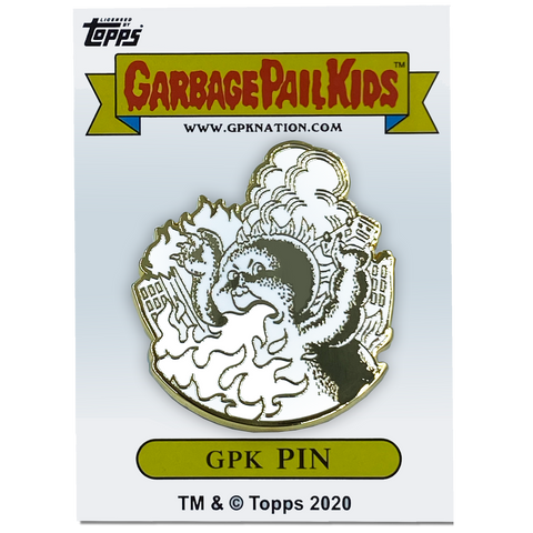 GPK-BB-007 FRYIN' RYAN / CHARRED CHAD Topps Officially Licensed Neil Camera Artist Collaboration GPK Pin Garbage Pail Kids
