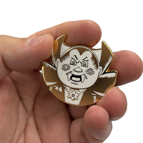 GPK-CC-008 Nasty Nick / Evil Eddie Topps Officially Licensed Brent Engstrom Artist Collaboration GPK Pin Garbage Pail Kids