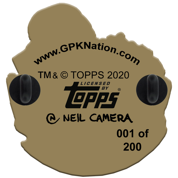 GPK-BB-007 FRYIN' RYAN / CHARRED CHAD Topps Officially Licensed Neil Camera Artist Collaboration GPK Pin Garbage Pail Kids