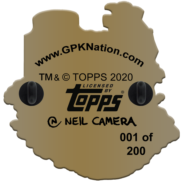 GPK-BB-006 JAY DECAY / DEAD TED Topps Officially Licensed Neil Camera Artist Collaboration GPK Pin Garbage Pail Kids