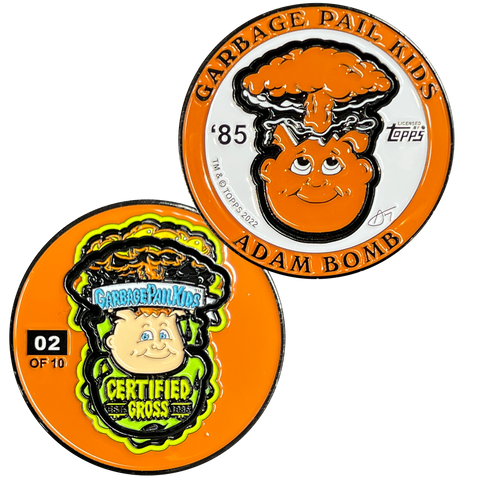 Limit 1 per person ***ORANGE YOU EXCITED*** Adam Bomb 2-piece coin ORANGE variation GPK-AA-005