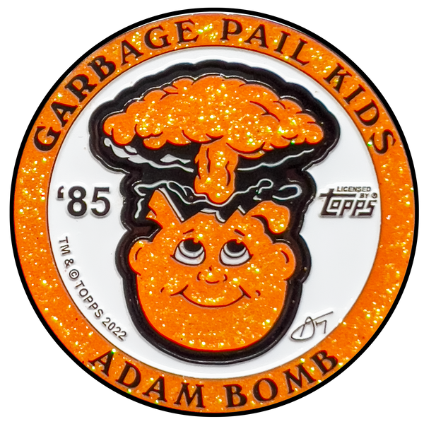 Limit 1 per person ***ORANGE GLITTER*** Adam Bomb 2-piece coin ORANGE GLITTER variation GPK-AA-005