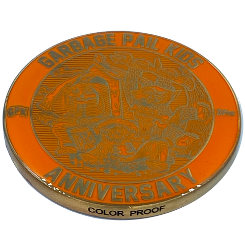 Orange Color Proof Coin 001 Topps Officially Licensed challenge coin Garbage Pail Kids GPK Nation