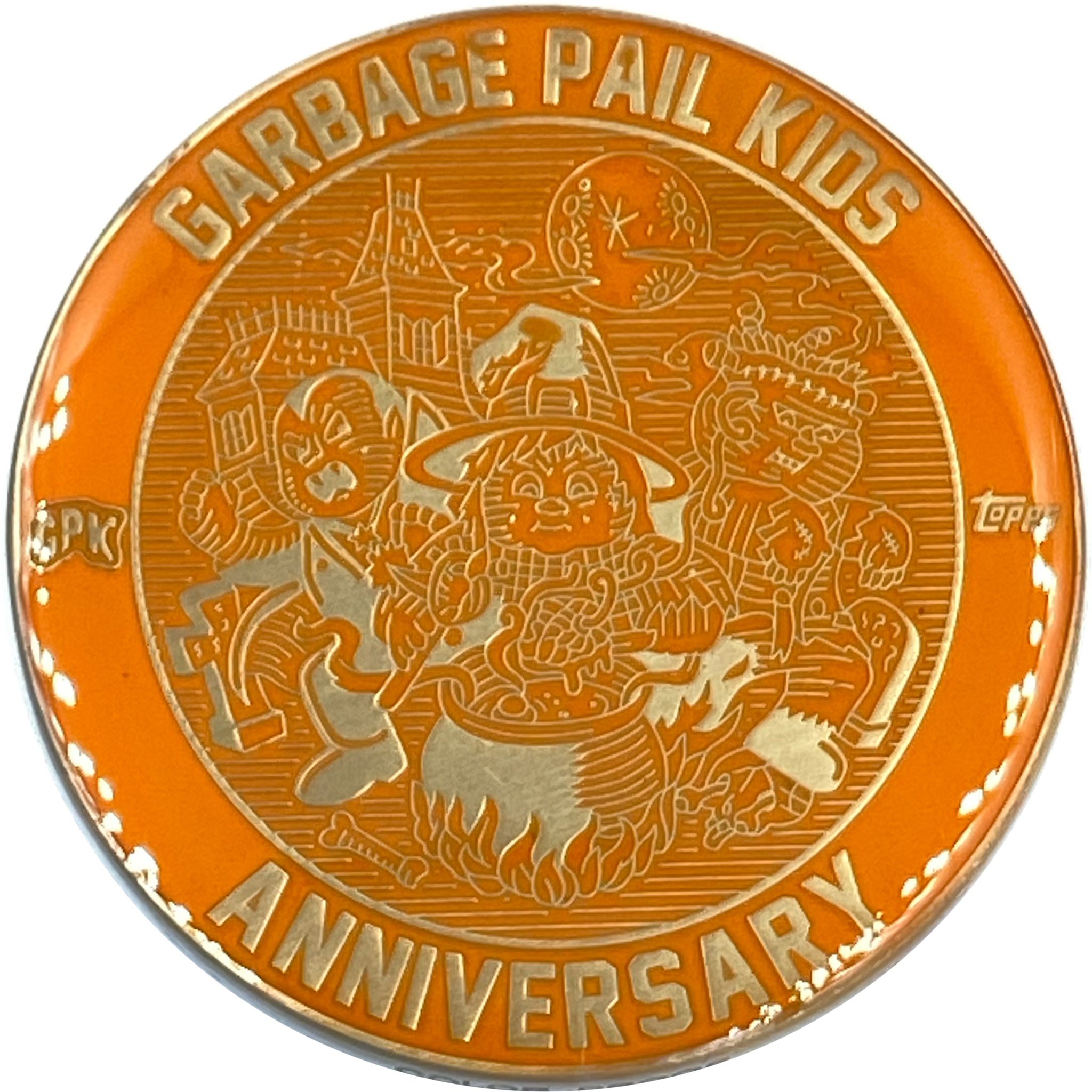 Orange Color Proof Coin 002 Topps Officially Licensed challenge coin Garbage Pail Kids GPK Nation