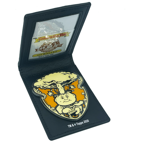 GPK-AA-003 Officially Licensed Topps ORANGE Adam Bomb Badge Wallet with ID window only 20 made
