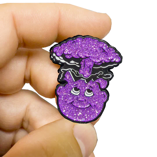 Limit 1 per person ***PURPLE GLITTER*** Adam Bomb 2-piece coin PURPLE GLITTER variation GPK-AA-005