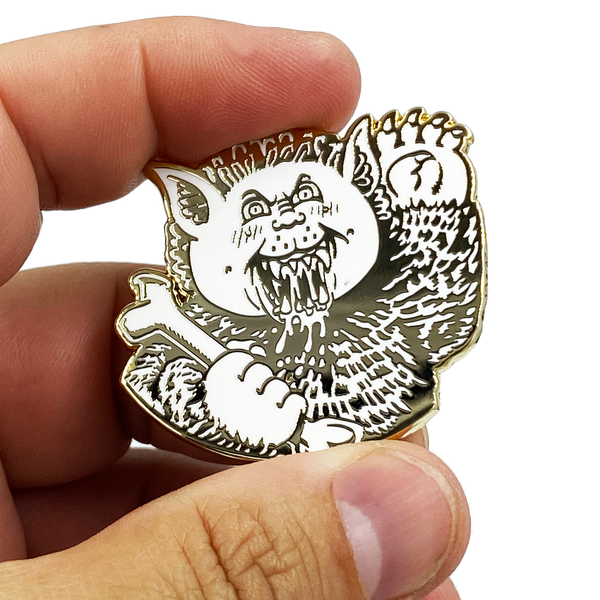 GPK-AA-006 EERIE ERIC / BERSERK KIRK Topps Officially Licensed David Gross Artist Collaboration GPK Pin Garbage Pail Kids