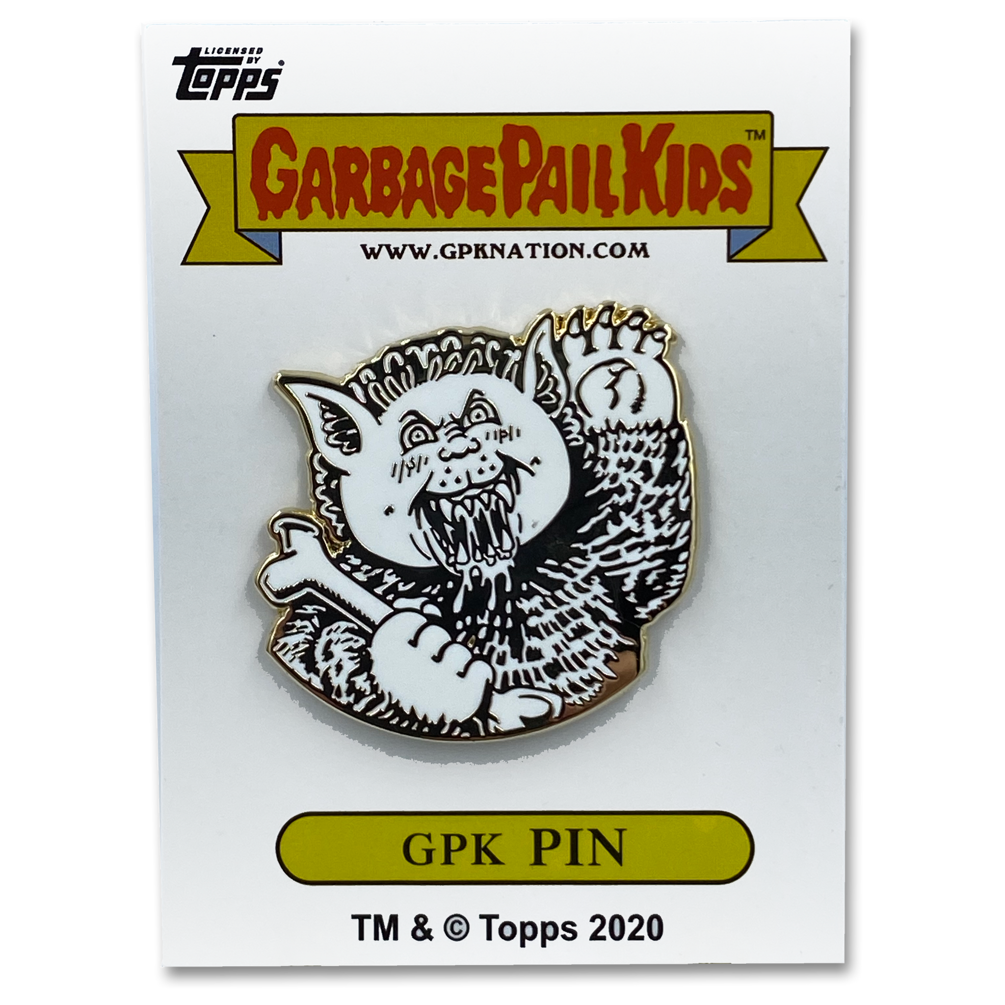 GPK-AA-006 EERIE ERIC / BERSERK KIRK Topps Officially Licensed David Gross Artist Collaboration GPK Pin Garbage Pail Kids