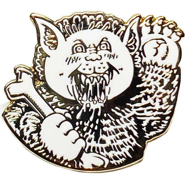 GPK-AA-006 EERIE ERIC / BERSERK KIRK Topps Officially Licensed David Gross Artist Collaboration GPK Pin Garbage Pail Kids