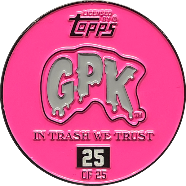 COMBO DEAL: Pink-Gray Micro Mini and KOOL Pink-Blue SIMKO Adam Bomb TOPPS Officially Licensed Adam Bomb GPK Nation Challenge Coin Garbage Pail Kids