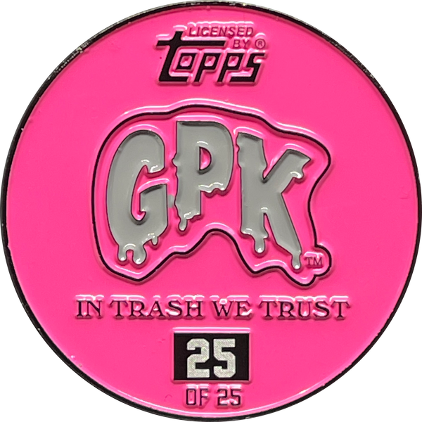 Pink-Gray Micro-Mini 1.5 inch SIMKO Adam Bomb TOPPS Officially Licensed Adam Bomb GPK Nation Challenge Coin Garbage Pail Kids