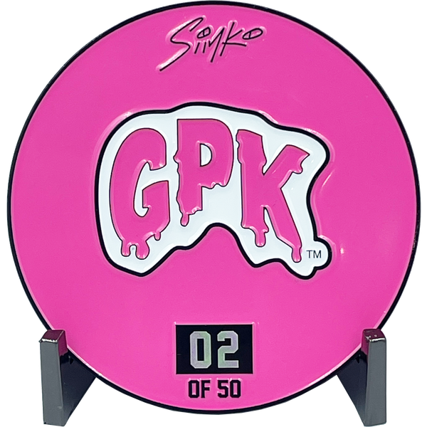 GPK-DD-007 PINK Variation 3 inch SIMKO Topps Officially Licensed Adam Bomb GPK Challenge Coin Garbage Pail Kids