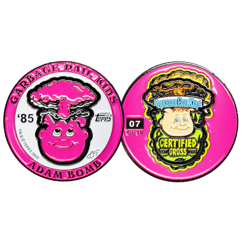 ***PINK DRIP*** Adam Bomb 2-piece coin PINK variation GPK-AA-005