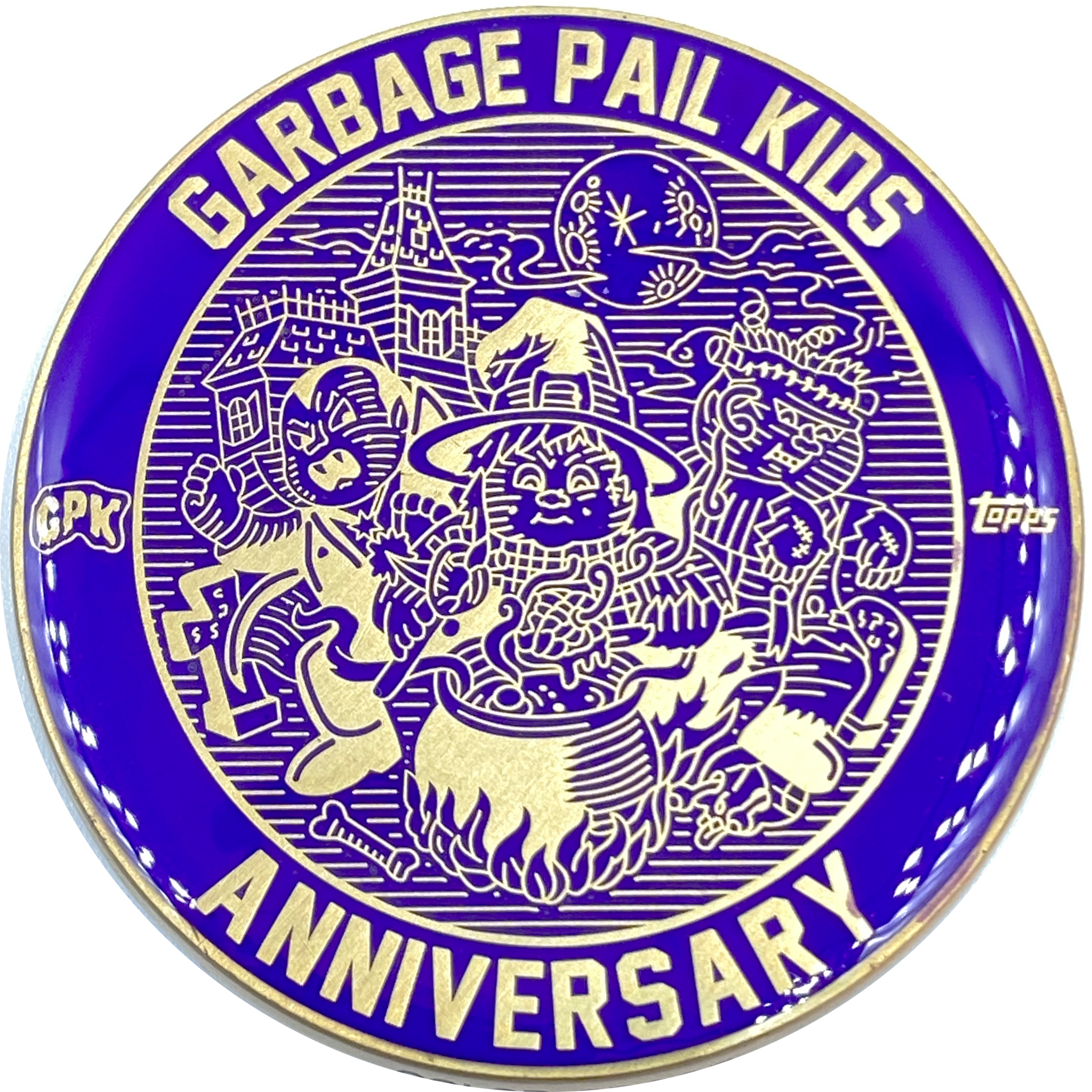 Purple Color Proof Coin 002 Topps Officially Licensed challenge coin Garbage Pail Kids GPK Nation