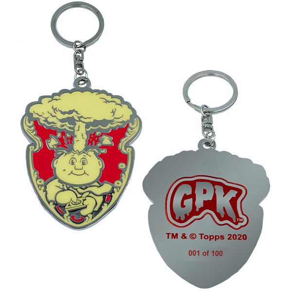 GPK-CC-001 RED Adam Bomb GPK Cloisonné Ornament Emblem Keychain: only 100 made