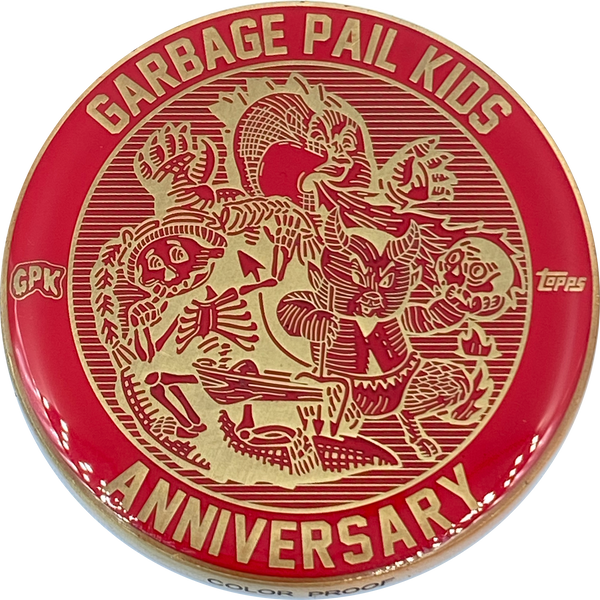 Red Color Proof Coin 003 Topps Officially Licensed challenge coin Garbage Pail Kids GPK Nation