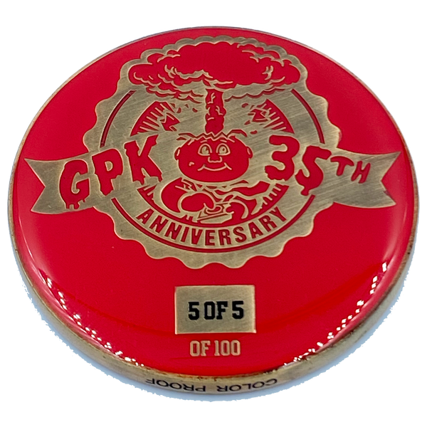Red Color Proof Coin 001 Topps Officially Licensed challenge coin Garbage Pail Kids GPK Nation