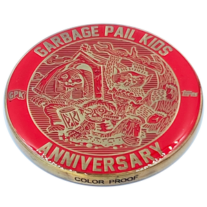 Red Color Proof Coin 001 Topps Officially Licensed challenge coin Garbage Pail Kids GPK Nation