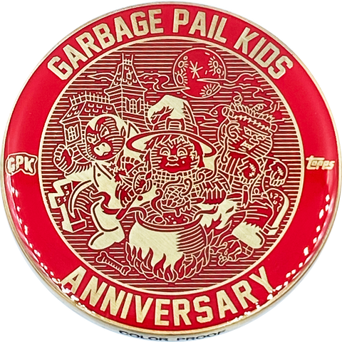 Red Color Proof Coin 002 Topps Officially Licensed challenge coin Garbage Pail Kids GPK Nation