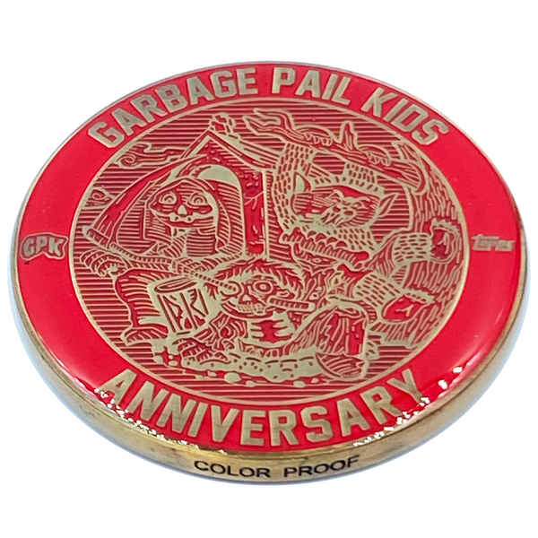 Red Color Proof Coin 001 Topps Officially Licensed challenge coin Garbage Pail Kids GPK Nation