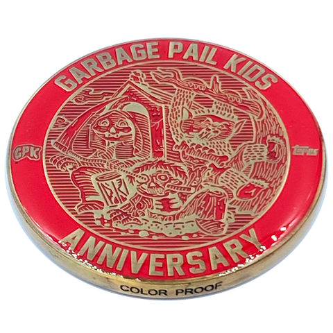 Red Color Proof Coin 001 Topps Officially Licensed challenge coin Garbage Pail Kids GPK Nation