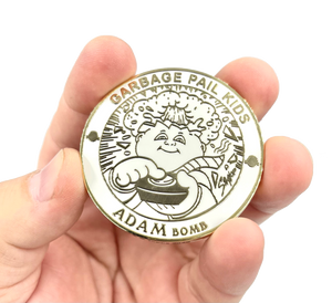 GPK-FL-01-G ADAM BOMB Challenge Coin Officially Licensed GPK by Topps Artist SIMKO artist collab collection Garbage Pail Kids