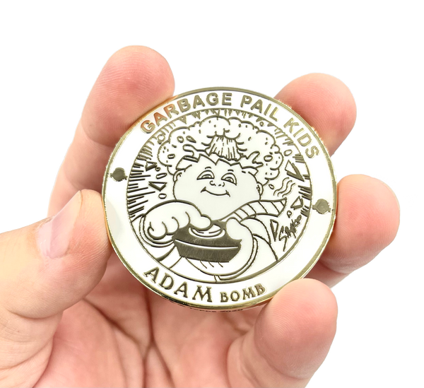 GPK-FL-01-G ADAM BOMB Challenge Coin Officially Licensed GPK by Topps Artist SIMKO artist collab collection Garbage Pail Kids