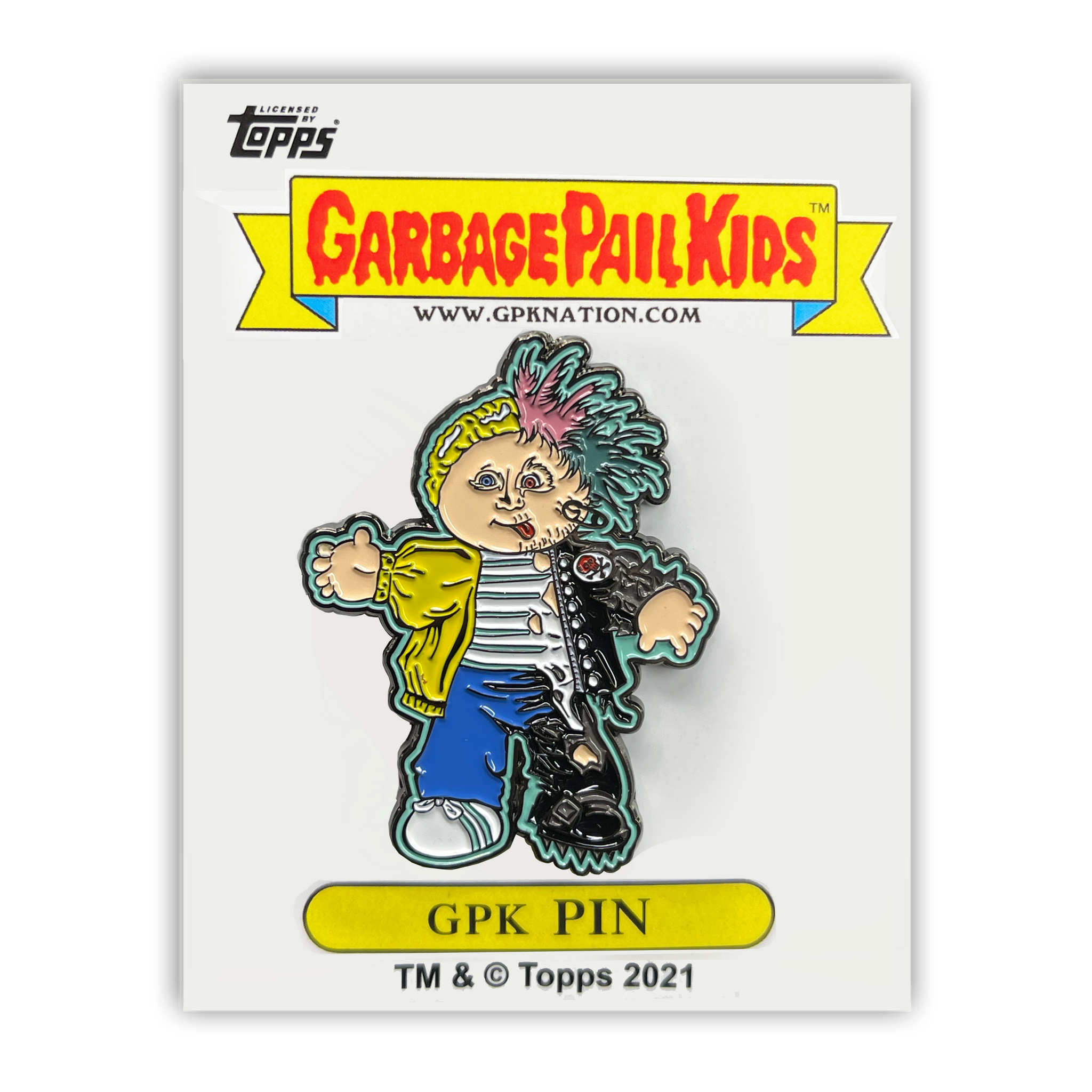 GPK-PP-009 Topps Officially Licensed GPK Split Kit / Mixed-Up Mitch Garbage Pail Kids Limited Edition pins