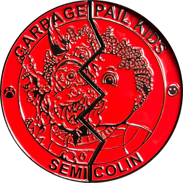 ***LARGE*** Red Color Proof Semi Colin 2 Coin set with free hard case