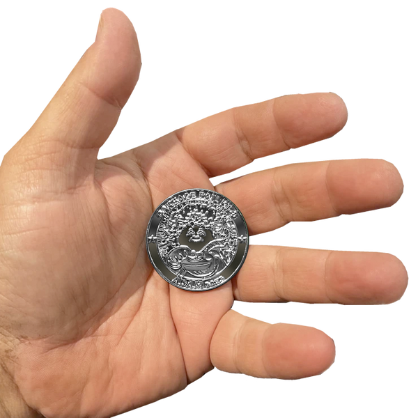 COMBO DEAL: Silver plated Micro Mini and KOOL Silver plated SIMKO Adam Bomb TOPPS Officially Licensed Adam Bomb GPK Nation Challenge Coin Garbage Pail Kids