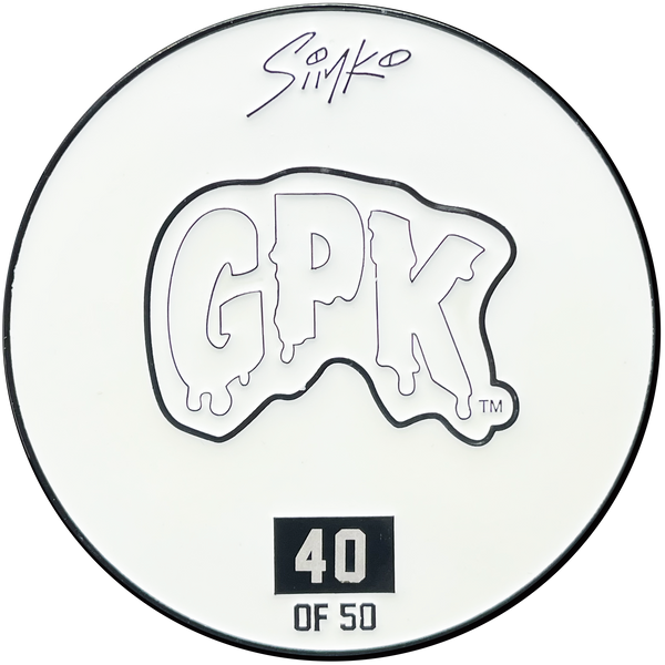 GPK-DD-008 WHITE Variation 3 inch SIMKO Topps Officially Licensed Adam Bomb GPK Challenge Coin Garbage Pail Kids GPK-DD-008
