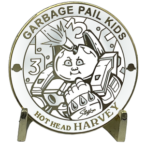 GPK-FL-01-D Hot Head Harvey Topps Officially Licensed Joe SIMKO Artist Collaboration GPK Challenge Coin Garbage Pail Kids