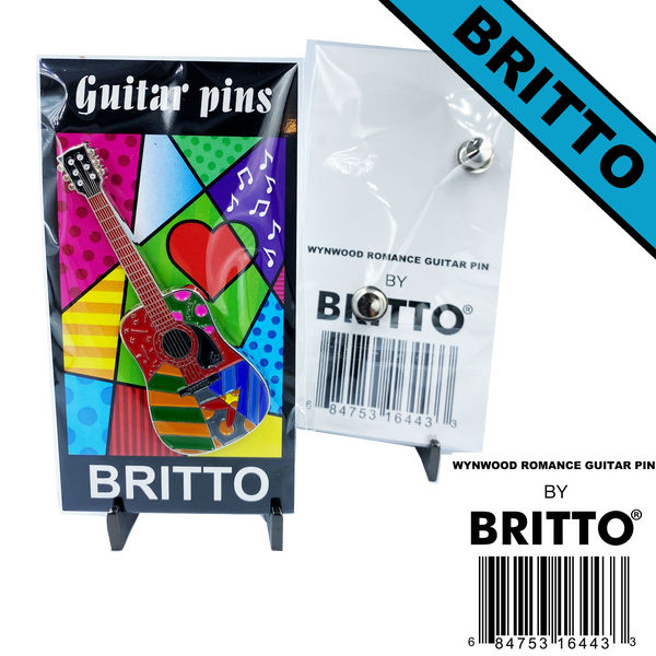 Romero Britto "Wynwood Romance" Officially Authorized Guitar Pin