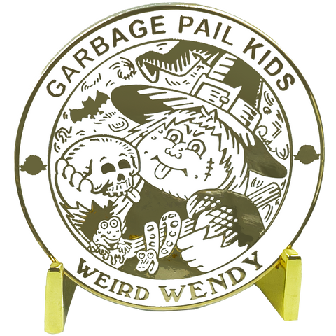 GPK-CC-002 WEIRD WENDY Topps Officially Licensed David Gross Artist Collaboration GPK Challenge Coin Garbage Pail Kids