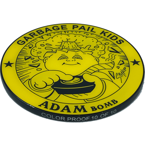 YELLOW COLOR PROOF - 3 INCH - Only 10 made