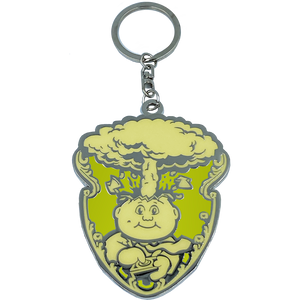 GPK-CC-004 YELLOW Adam Bomb GPK Cloisonné Ornament Emblem Keychain: only 100 made