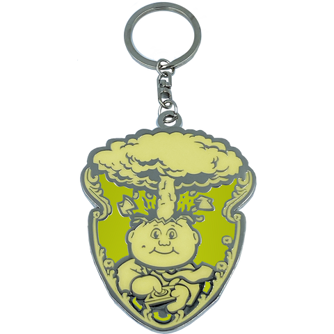 GPK-CC-004 YELLOW Adam Bomb GPK Cloisonné Ornament Emblem Keychain: only 100 made
