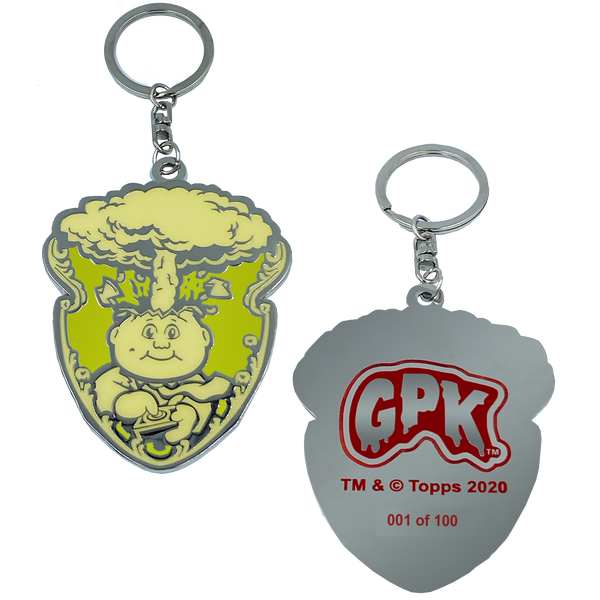 GPK-CC-004 YELLOW Adam Bomb GPK Cloisonné Ornament Emblem Keychain: only 100 made